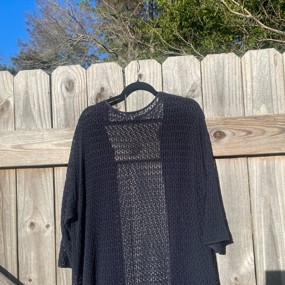 J. Jill Black Knit Duster Sweater Size XL - Picture 10 of 10